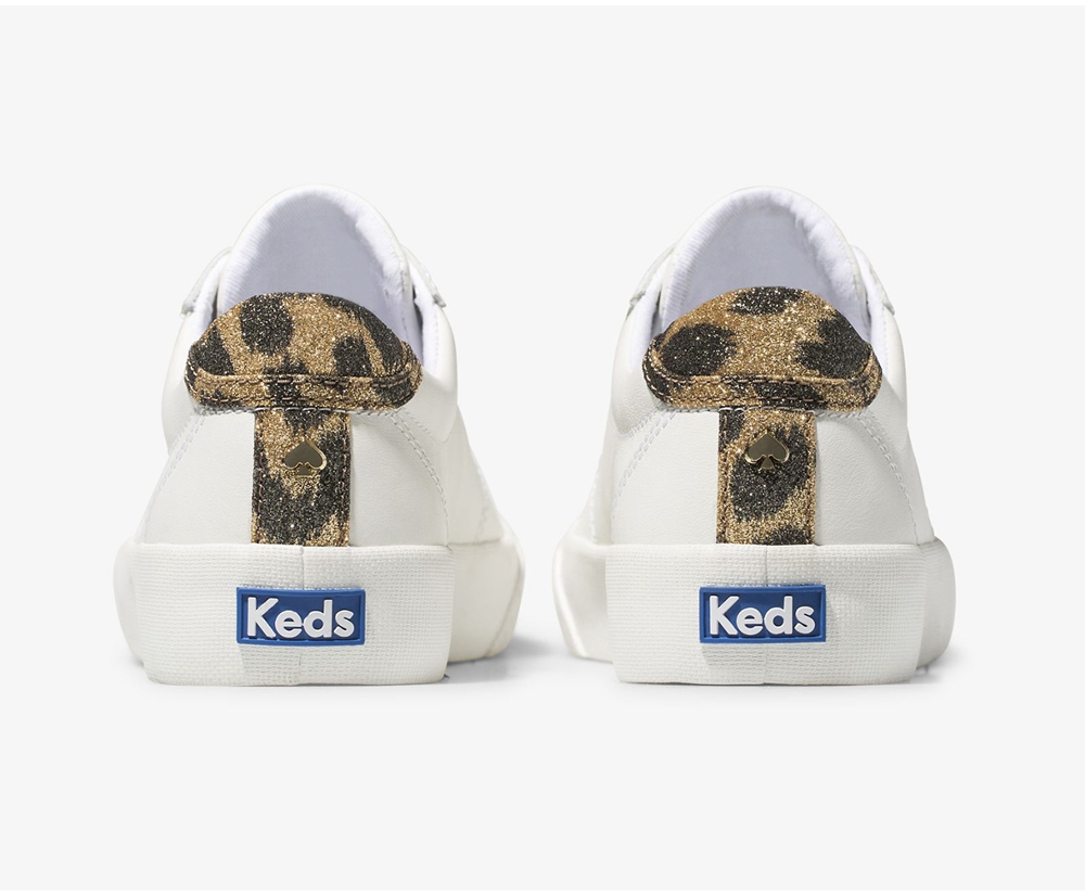 Keds Sneaker Damen Weiß - Kate Spade New York Crew Kick 75 Leder - KRJ-942538